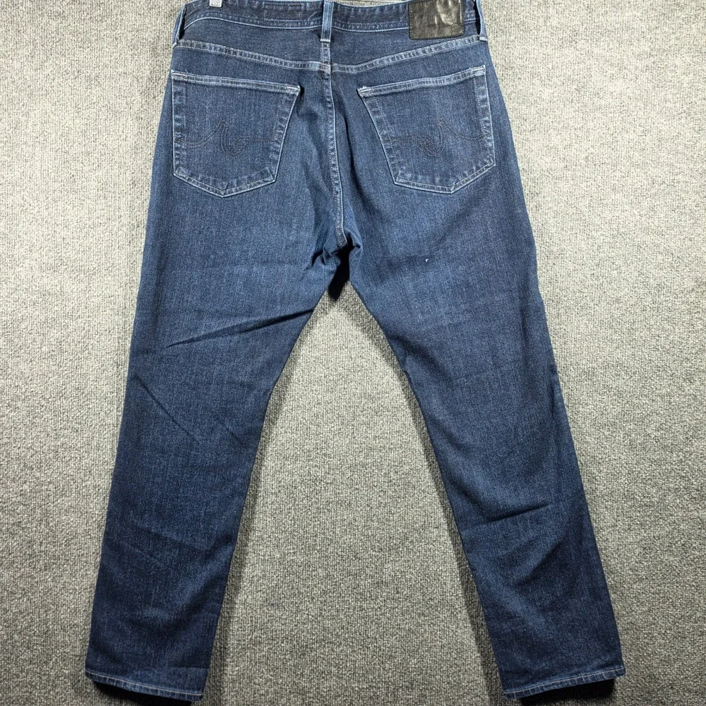 AG Adriano Goldschmied Jeans Mens 36x32 Everett Slim Straight Dark Wash Indigo